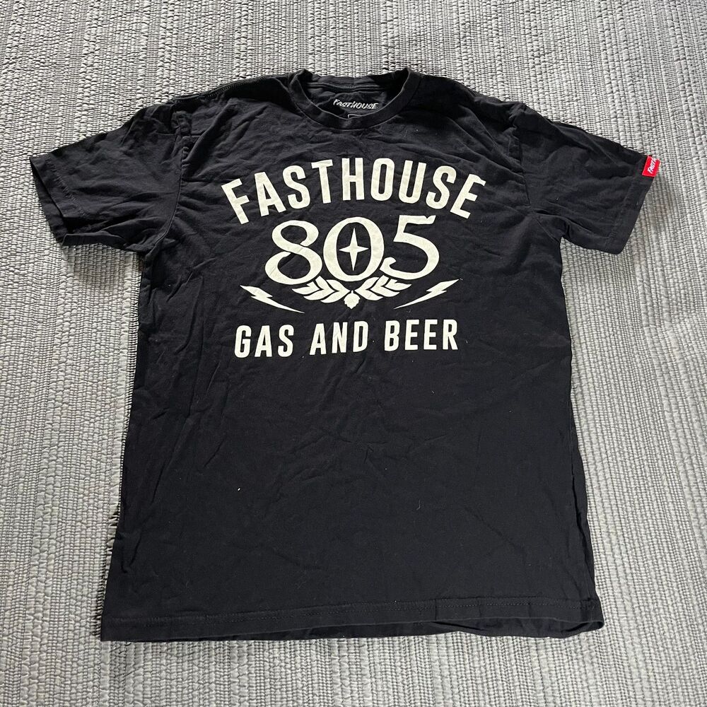 Fasthouse 805 Gas & Beer XR100 World Championship T-Shirt Black Large Men’s Tee
